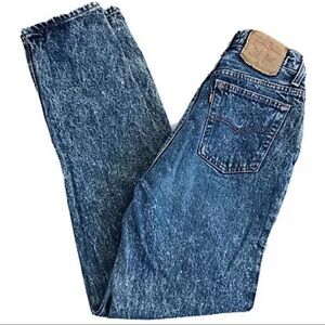 Vtg 80's Levi's Blue Acid Wash High Rise Jeans